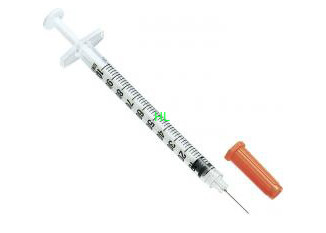 China jeringuillas disponibles de la insulina de 0.5ML 1ML con la aguja fija en el embalaje de la ampolla proveedor