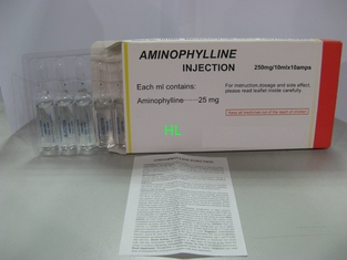 China De la inyección 250 de la aminofilina medicinas BP/USP del broncodilatador magnesio/10mL proveedor