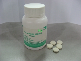 China Niclosamide hace tabletas 500MG las medicinas antihelmínticas 100's/botella proveedor